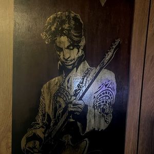 Art work Wood Potrait of Prince